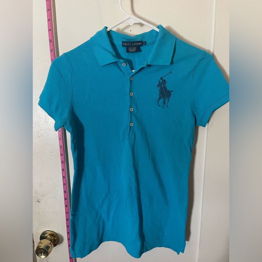Ralph Lauren Blue Short Sleeve Polo